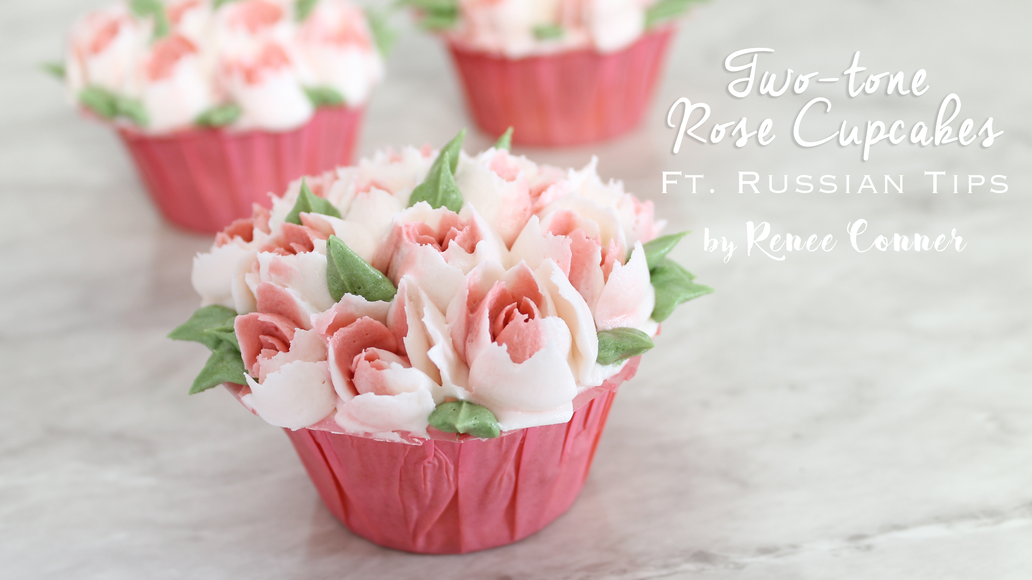 Rose Cupcake ft. Russian Piping Tips